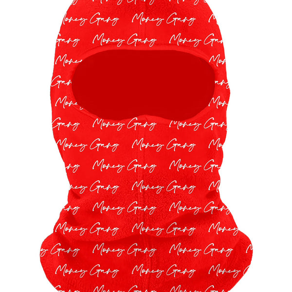 MoneyGang Ski-Mask Red & White All-Over print