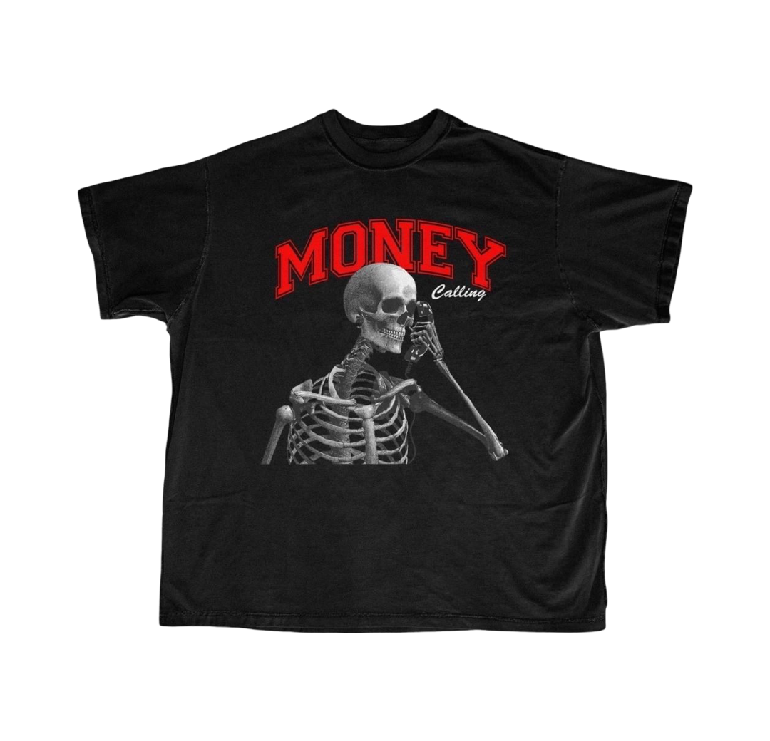 “Money Calling” T-Shirt Black