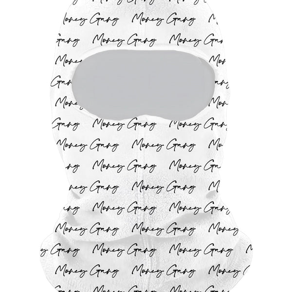 MoneyGang Ski-Mask White & Black All-Over print