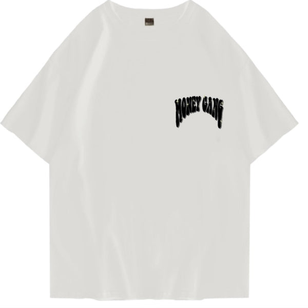 "Money Make The World Spin" T-Shirt White