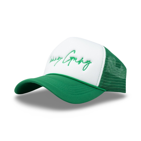 MoneyGang Green & White Trucker Hat