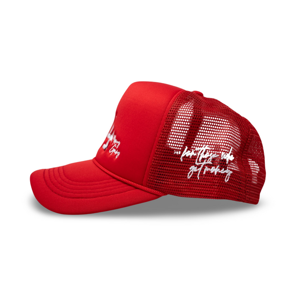"LA” Signature Trucker Hat (Red)