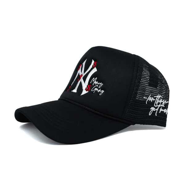 “NY” Signature Trucker Hat (Black)