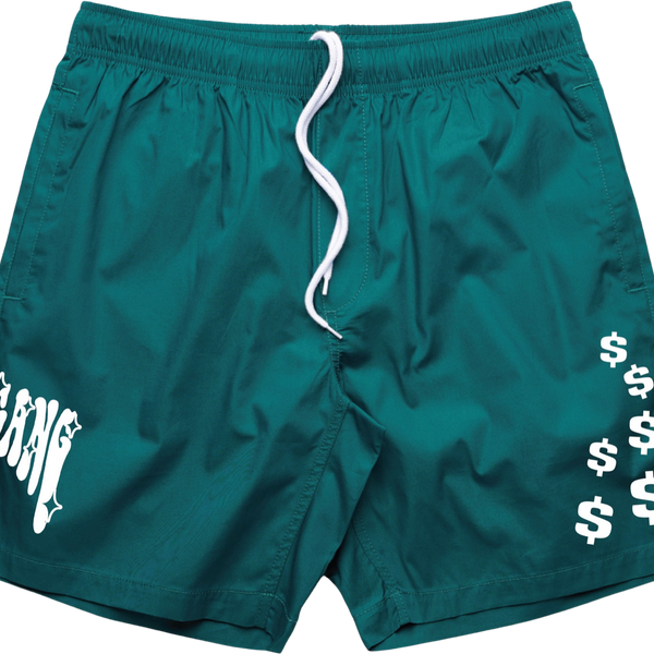 MoneyGang Swim Trunks Green